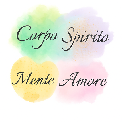 Corpo Spirito Mente Amore（体・魂・心・愛）の水彩ロゴ